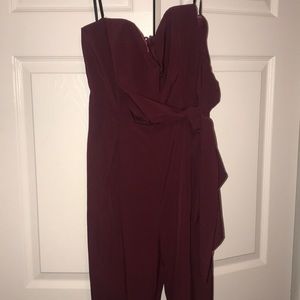 Maroon jumpsuit